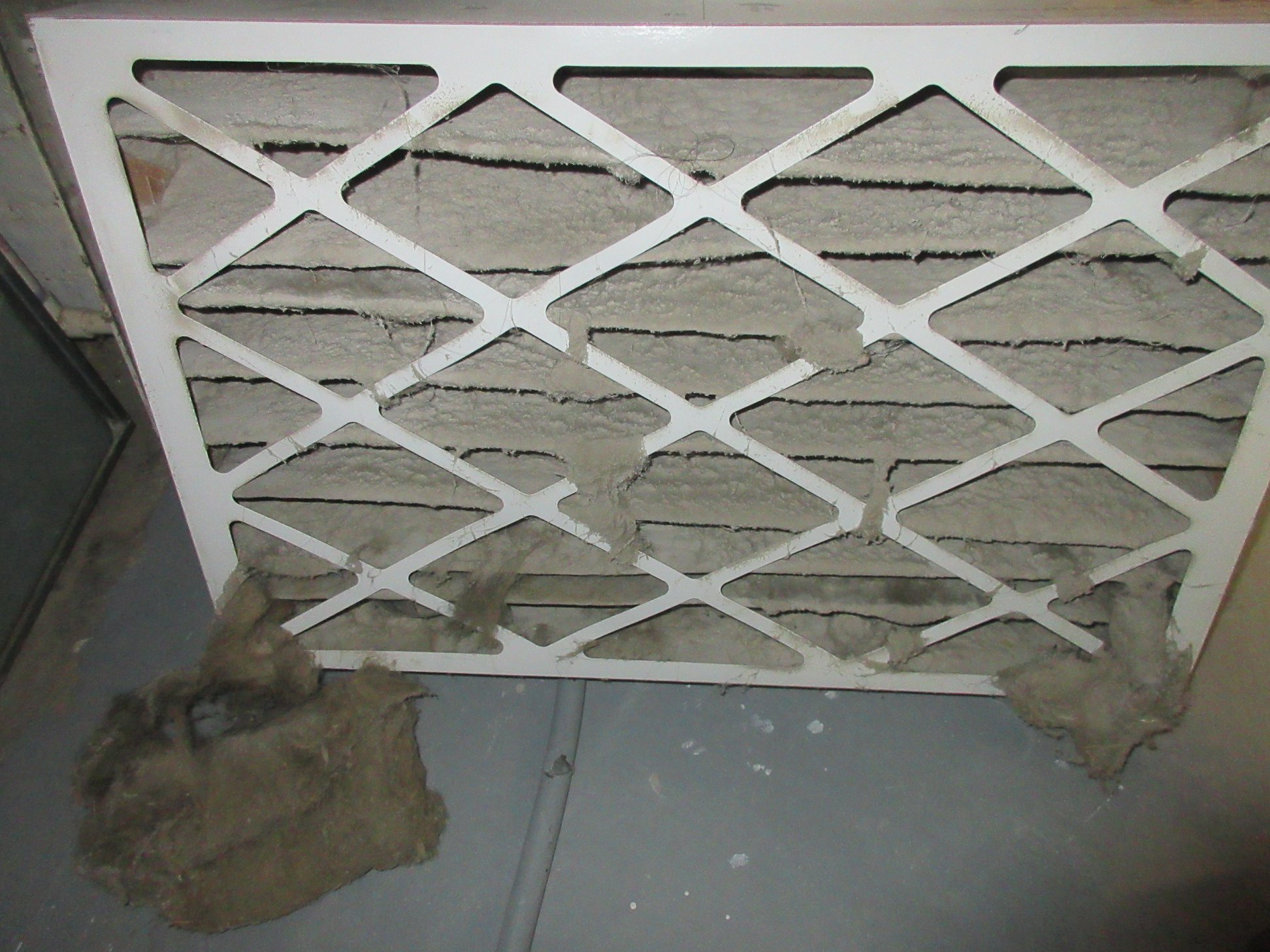 Dirty furnace filter